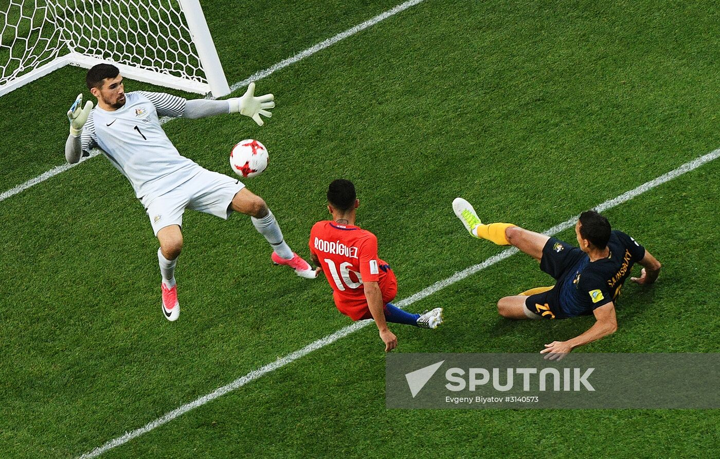 Football. 2017 FIFA Confederations Cup. Chile vs. Australia