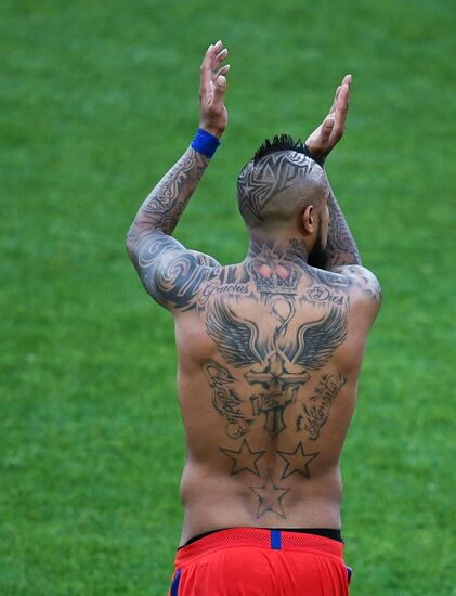 Football. 2017 FIFA Confederations Cup. Chile vs. Australia