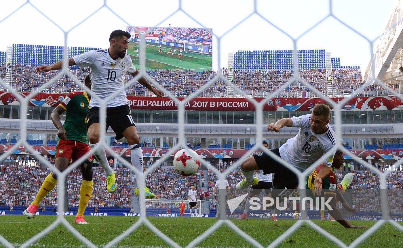 Football. 2017 FIFA Confederations Cup. Germany vs. Cameroon