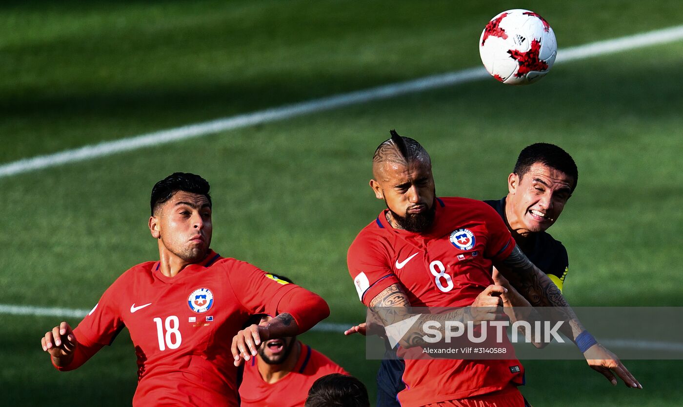 Football. 2017 FIFA Confederations Cup. Chile vs. Australia