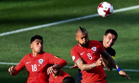 Football. 2017 FIFA Confederations Cup. Chile vs. Australia