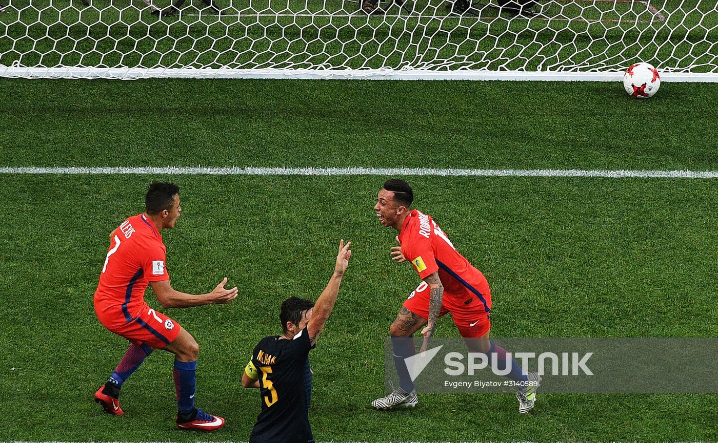 Football. 2017 FIFA Confederations Cup. Chile vs. Australia