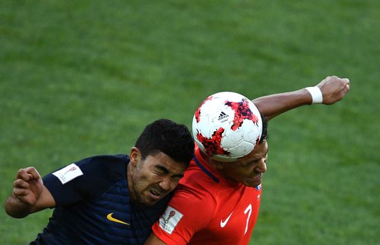 Football. 2017 FIFA Confederations Cup. Chile vs. Australia