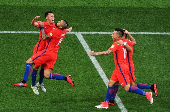 Football. 2017 FIFA Confederations Cup. Chile vs. Australia
