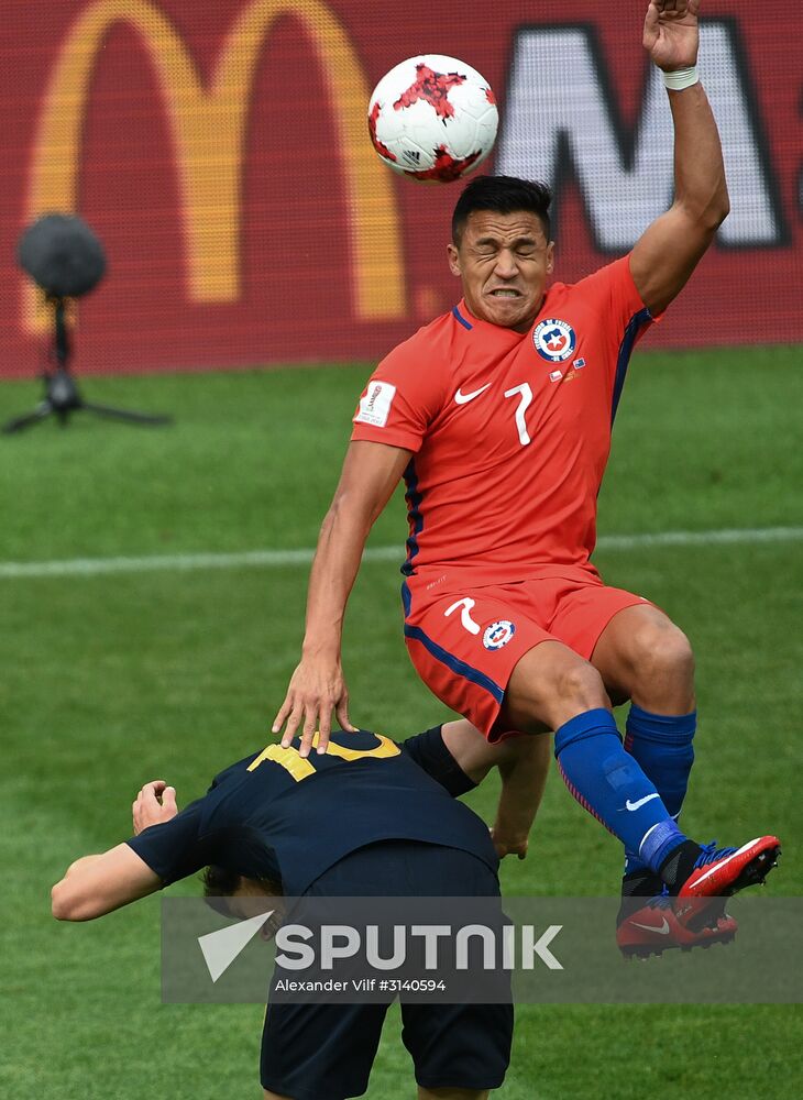 Football. 2017 FIFA Confederations Cup. Chile vs. Australia