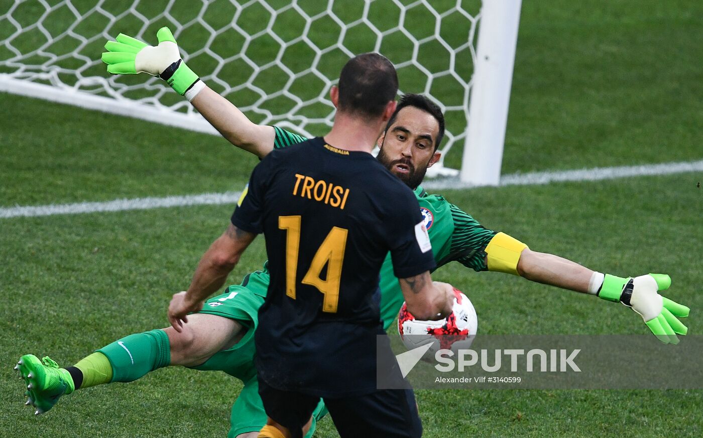 Football. 2017 FIFA Confederations Cup. Chile vs. Australia