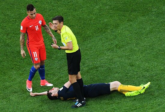 Football. 2017 FIFA Confederations Cup. Chile vs. Australia