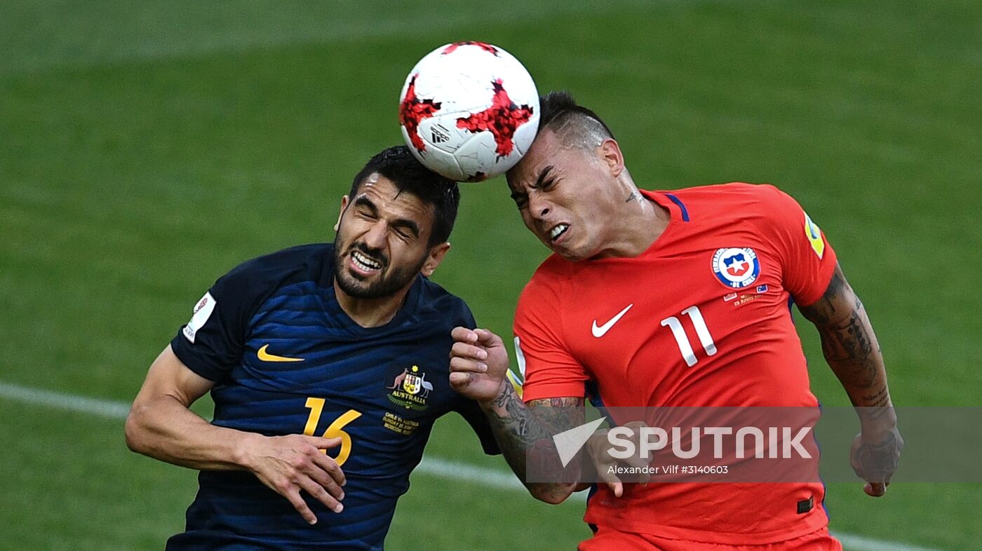Football. 2017 FIFA Confederations Cup. Chile vs. Australia