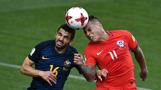 Football. 2017 FIFA Confederations Cup. Chile vs. Australia