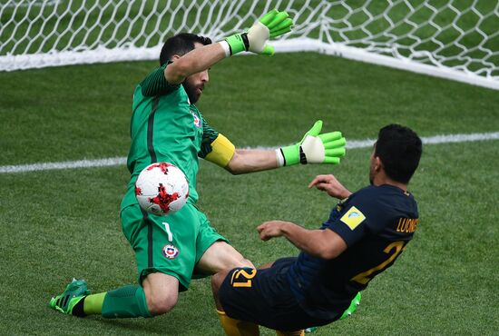 Football. 2017 FIFA Confederations Cup. Chile vs. Australia