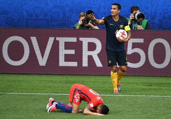 Football. 2017 FIFA Confederations Cup. Chile vs. Australia