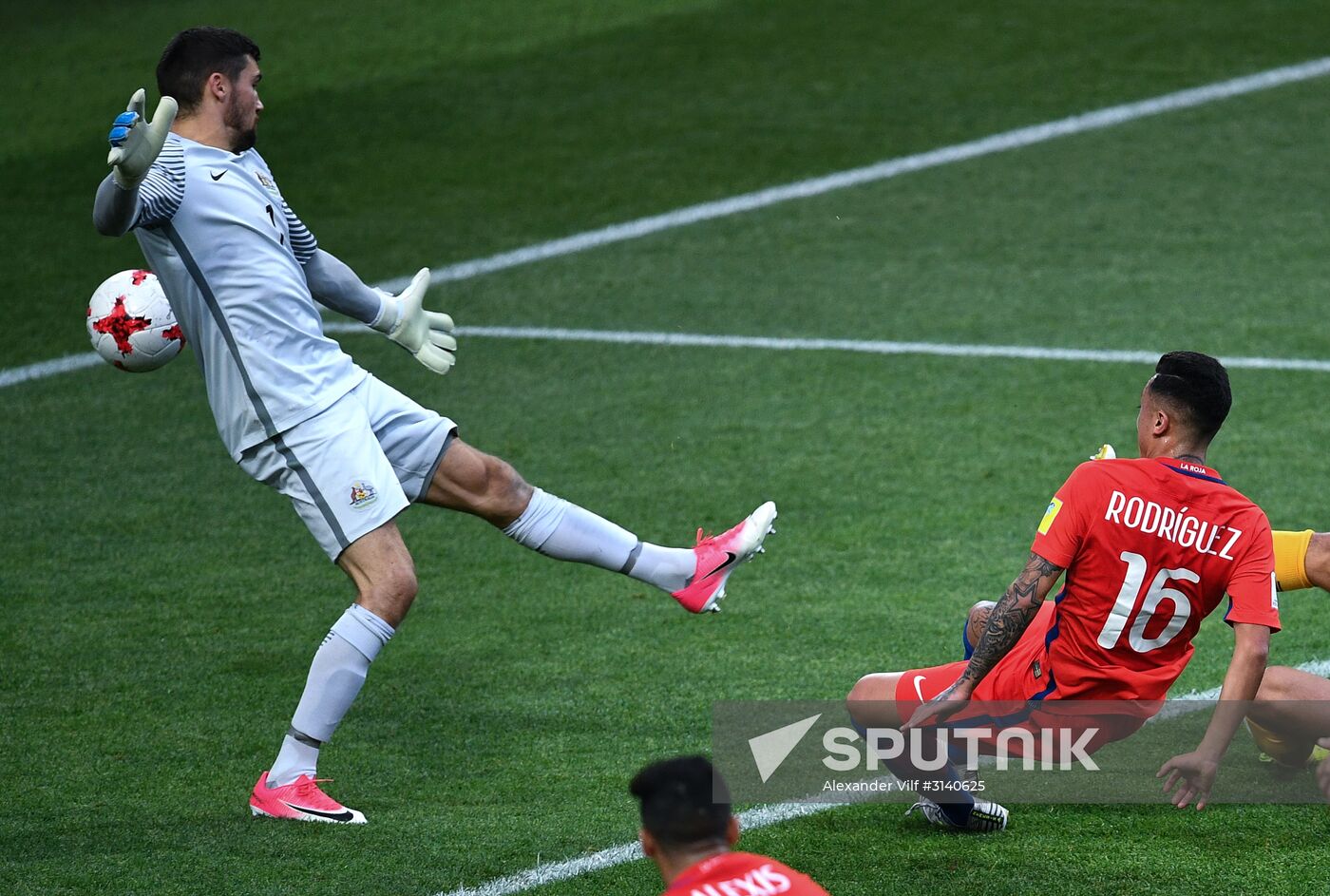 Football. 2017 FIFA Confederations Cup. Chile vs. Australia