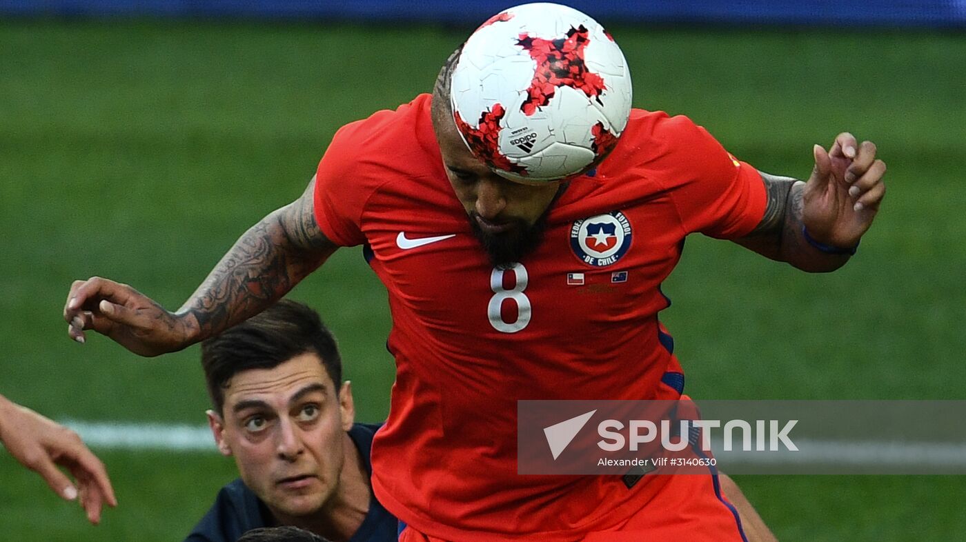 Football. 2017 FIFA Confederations Cup. Chile vs. Australia