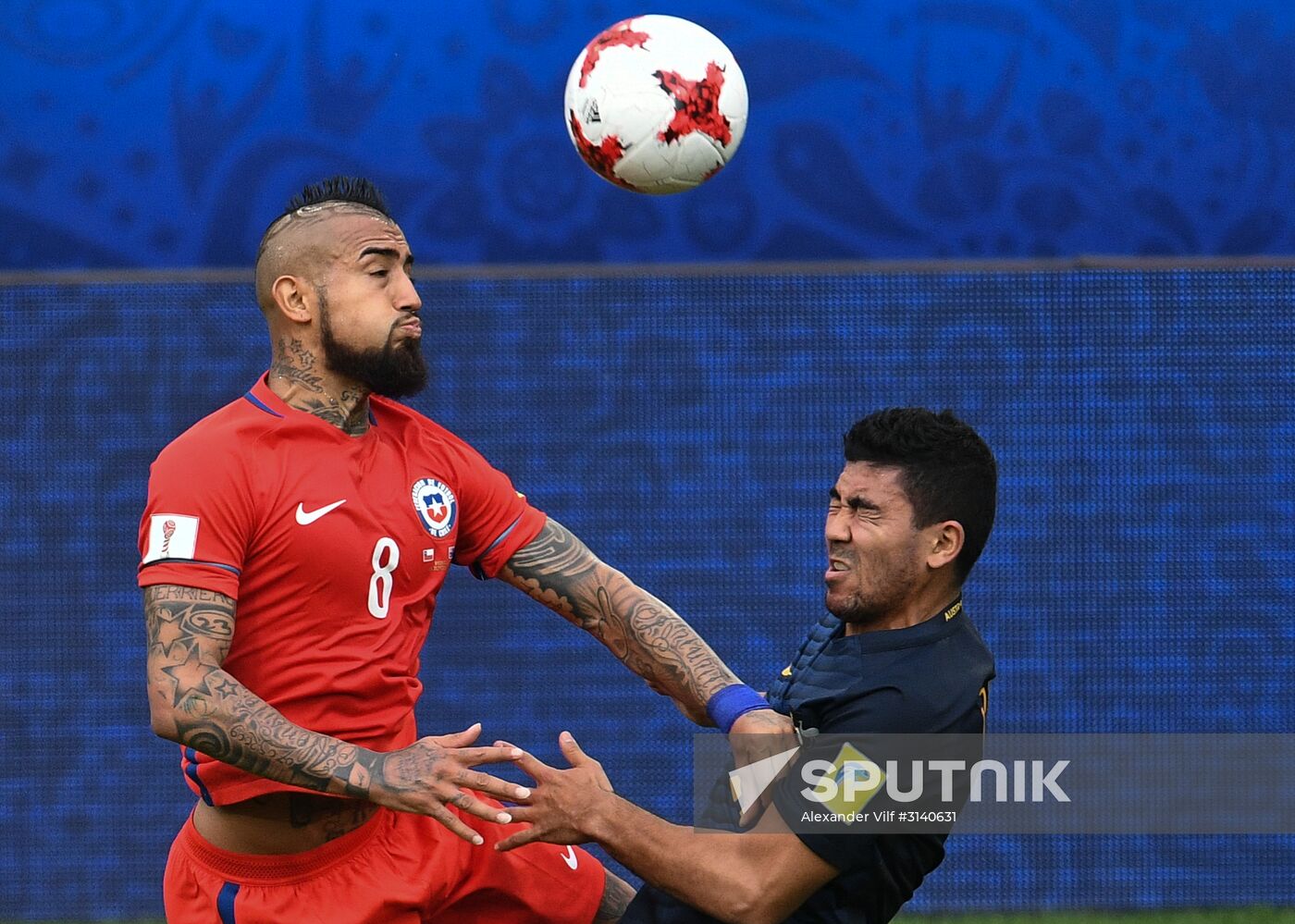 Football. 2017 FIFA Confederations Cup. Chile vs. Australia