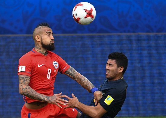 Football. 2017 FIFA Confederations Cup. Chile vs. Australia