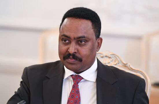 Russian Foreign Minister Sergei Lavrov meets with his Ethiopian counterpart Workneh Gebeyehu