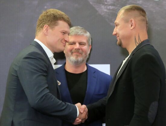 Boxing. News conference with Alexander Povetkin and Andriy Rudenko