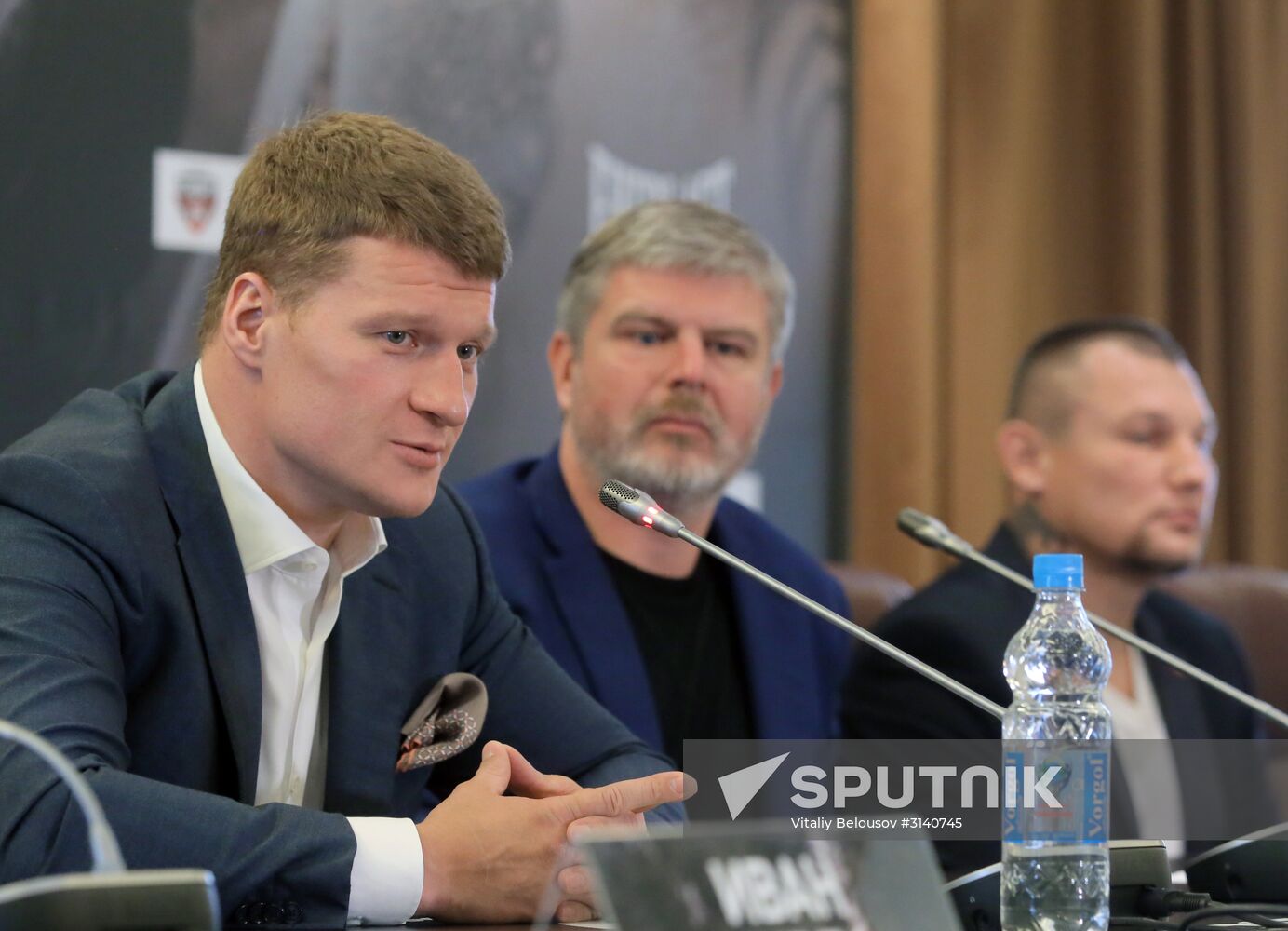 Boxing. News conference with Alexander Povetkin and Andriy Rudenko