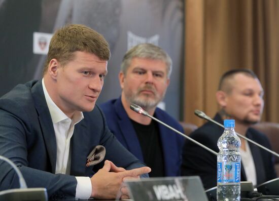 Boxing. News conference with Alexander Povetkin and Andriy Rudenko