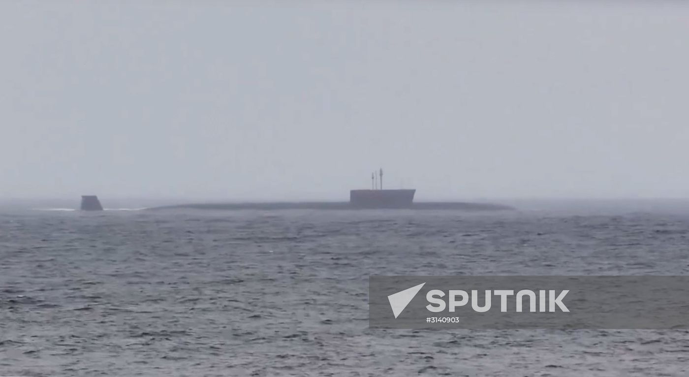 Yury Dolgoruky submarine launches Bulava ballistic missile