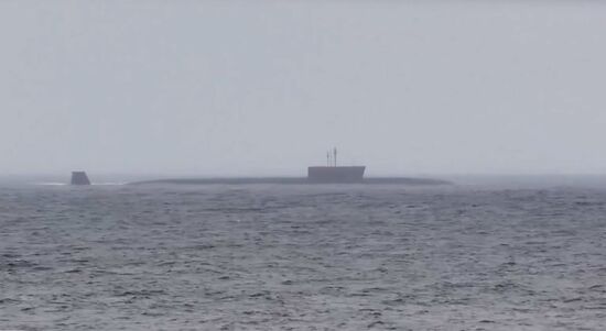 Yury Dolgoruky submarine launches Bulava ballistic missile