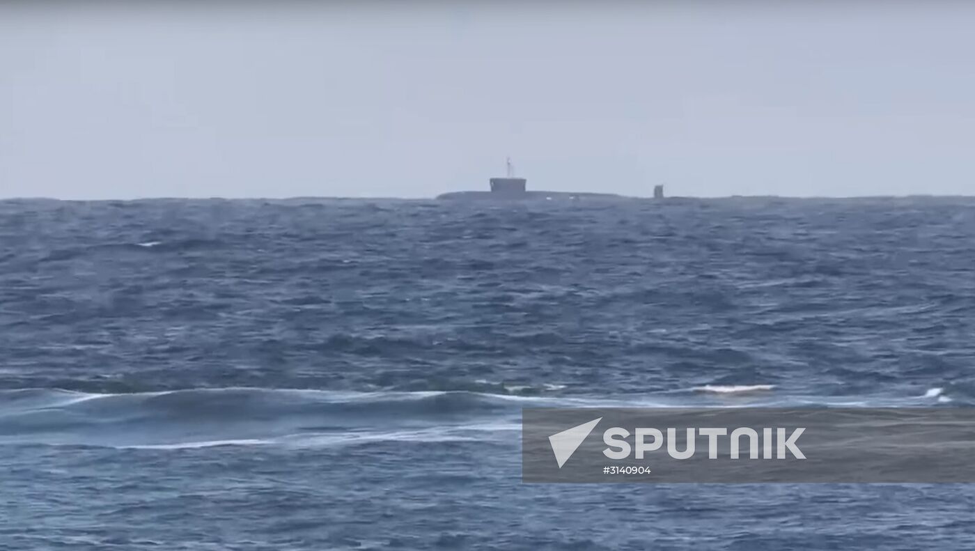Yury Dolgoruky submarine launches Bulava ballistic missile