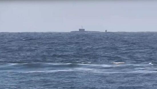 Yury Dolgoruky submarine launches Bulava ballistic missile