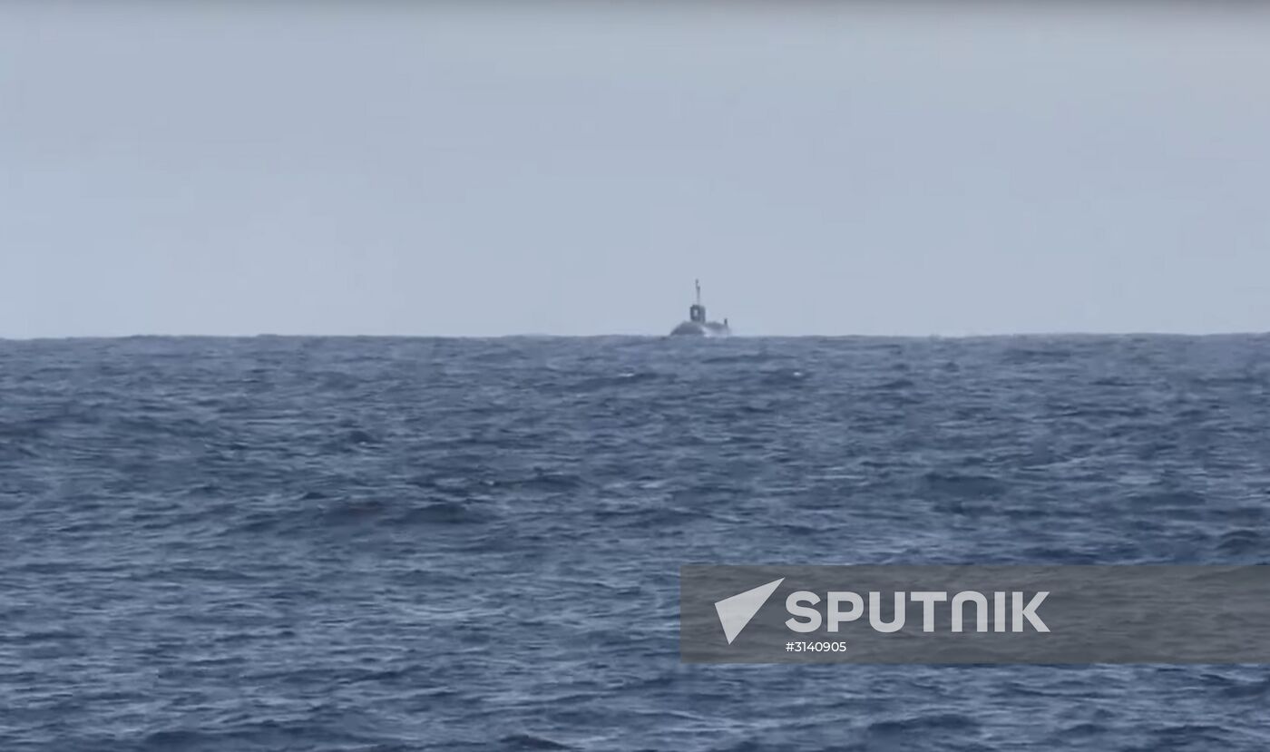 Yury Dolgoruky submarine launches Bulava ballistic missile