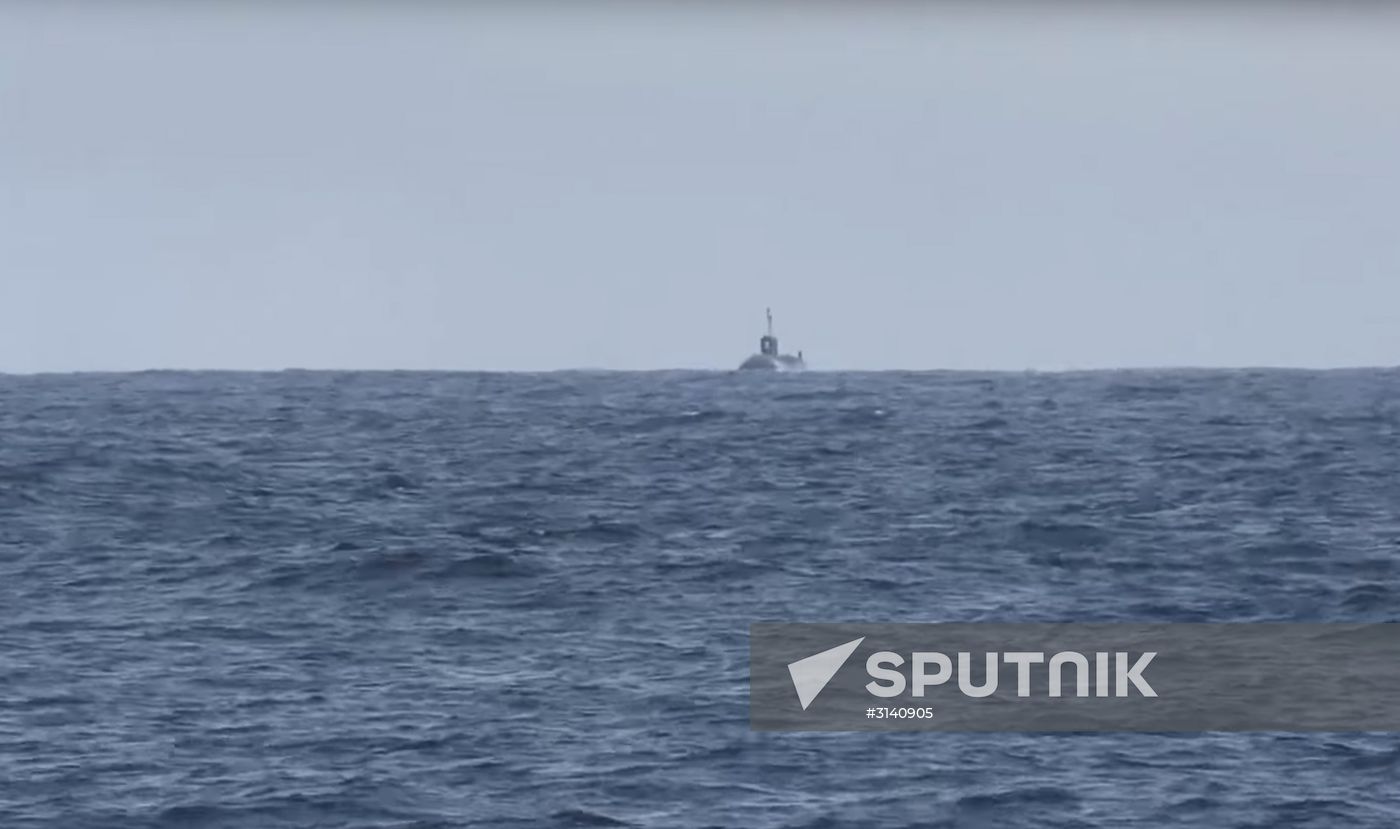 Yury Dolgoruky submarine launches Bulava ballistic missile