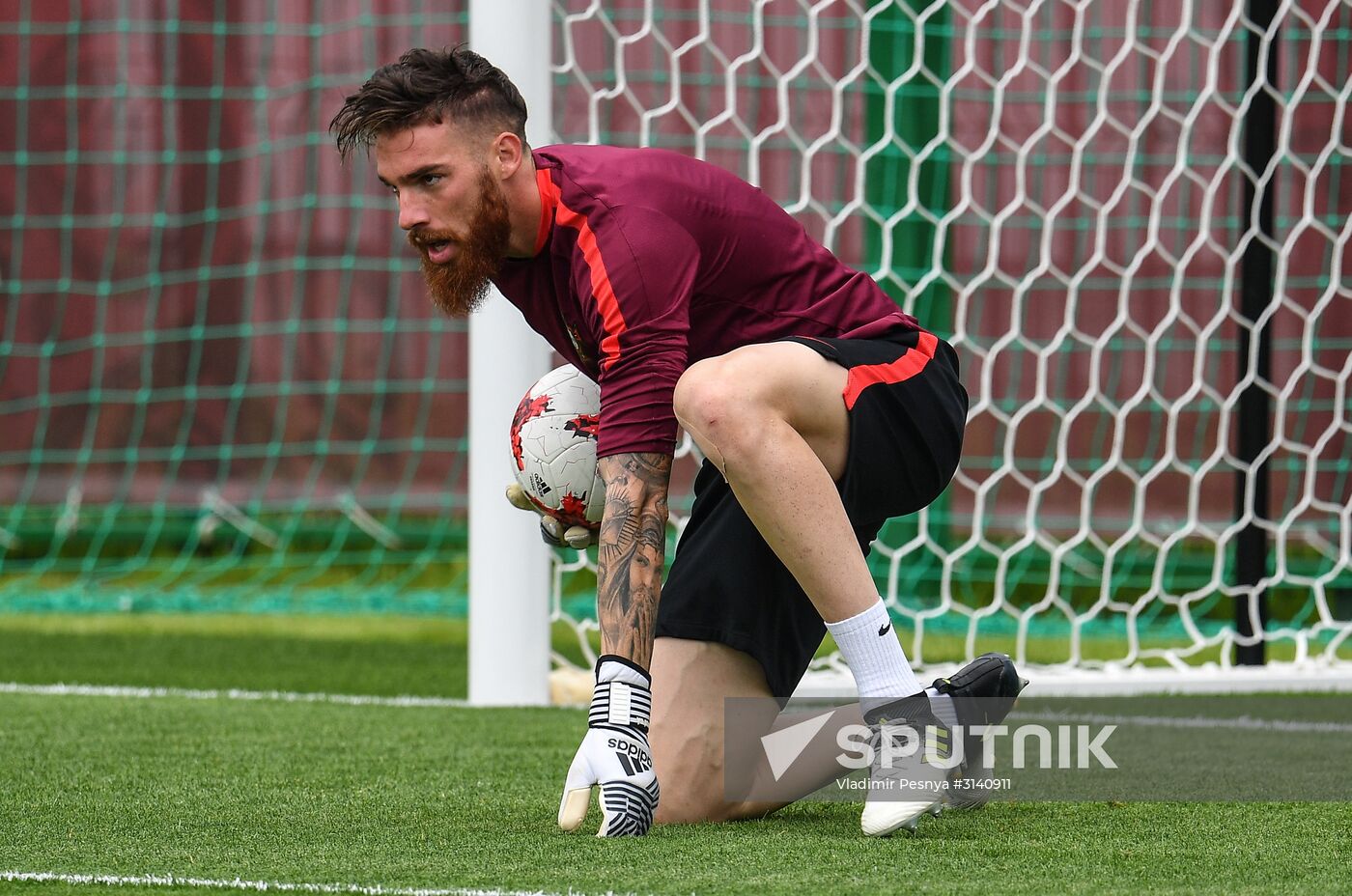 Football. 2017 FIFA Confederations Cup. Training session of Portugal’s national team