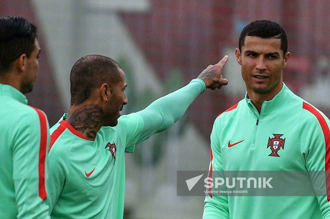 Football. 2017 FIFA Confederations Cup. Training session of Portugal’s national team