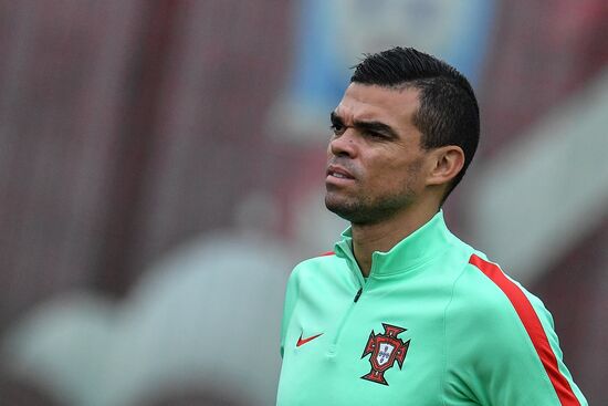 Football. 2017 FIFA Confederations Cup. Training session of Portugal’s national team