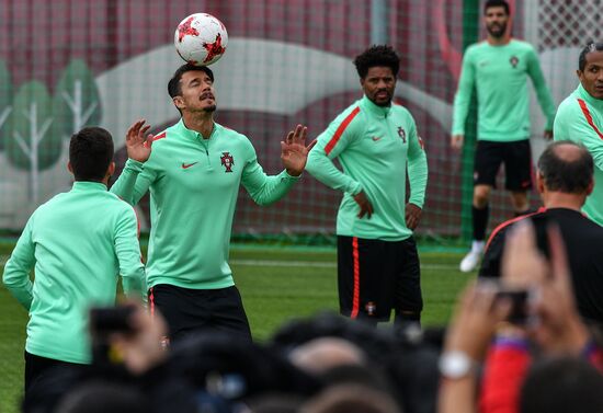Football. 2017 FIFA Confederations Cup. Training session of Portugal’s national team