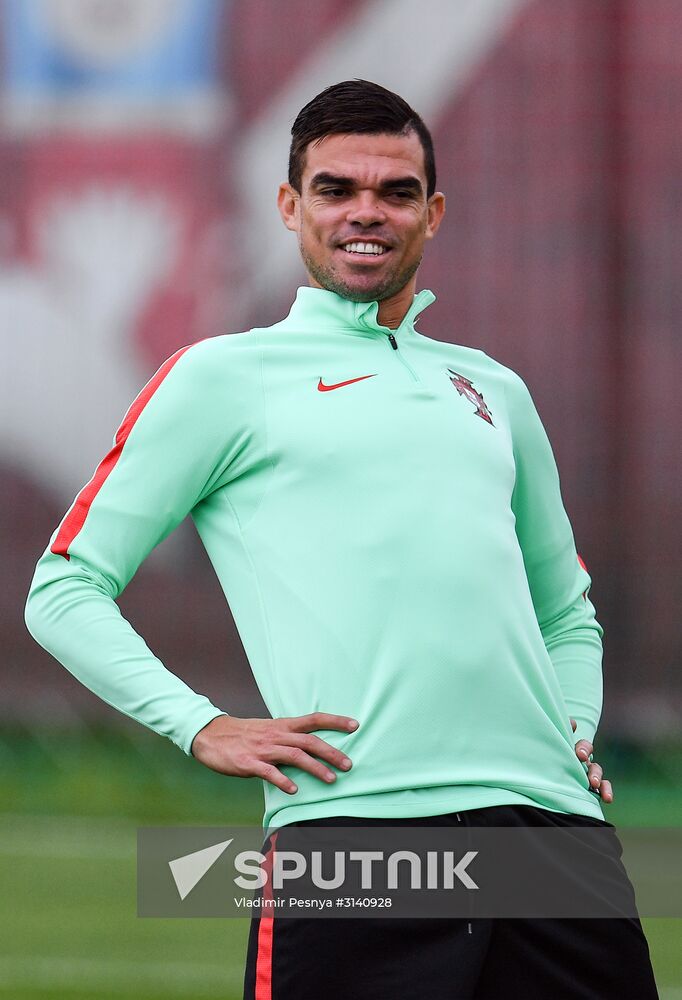 Football. 2017 FIFA Confederations Cup. Training session of Portugal’s national team