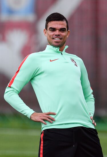Football. 2017 FIFA Confederations Cup. Training session of Portugal’s national team
