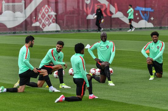Football. 2017 FIFA Confederations Cup. Training session of Portugal’s national team