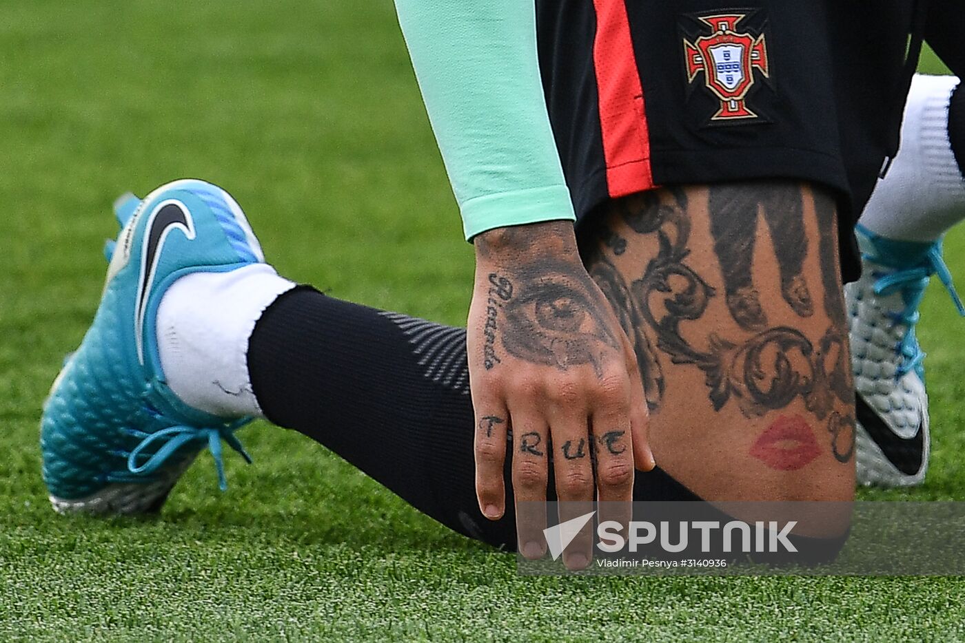 Football. 2017 FIFA Confederations Cup. Training session of Portugal’s national team