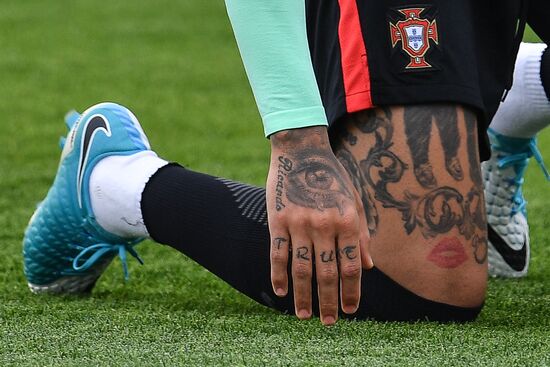 Football. 2017 FIFA Confederations Cup. Training session of Portugal’s national team