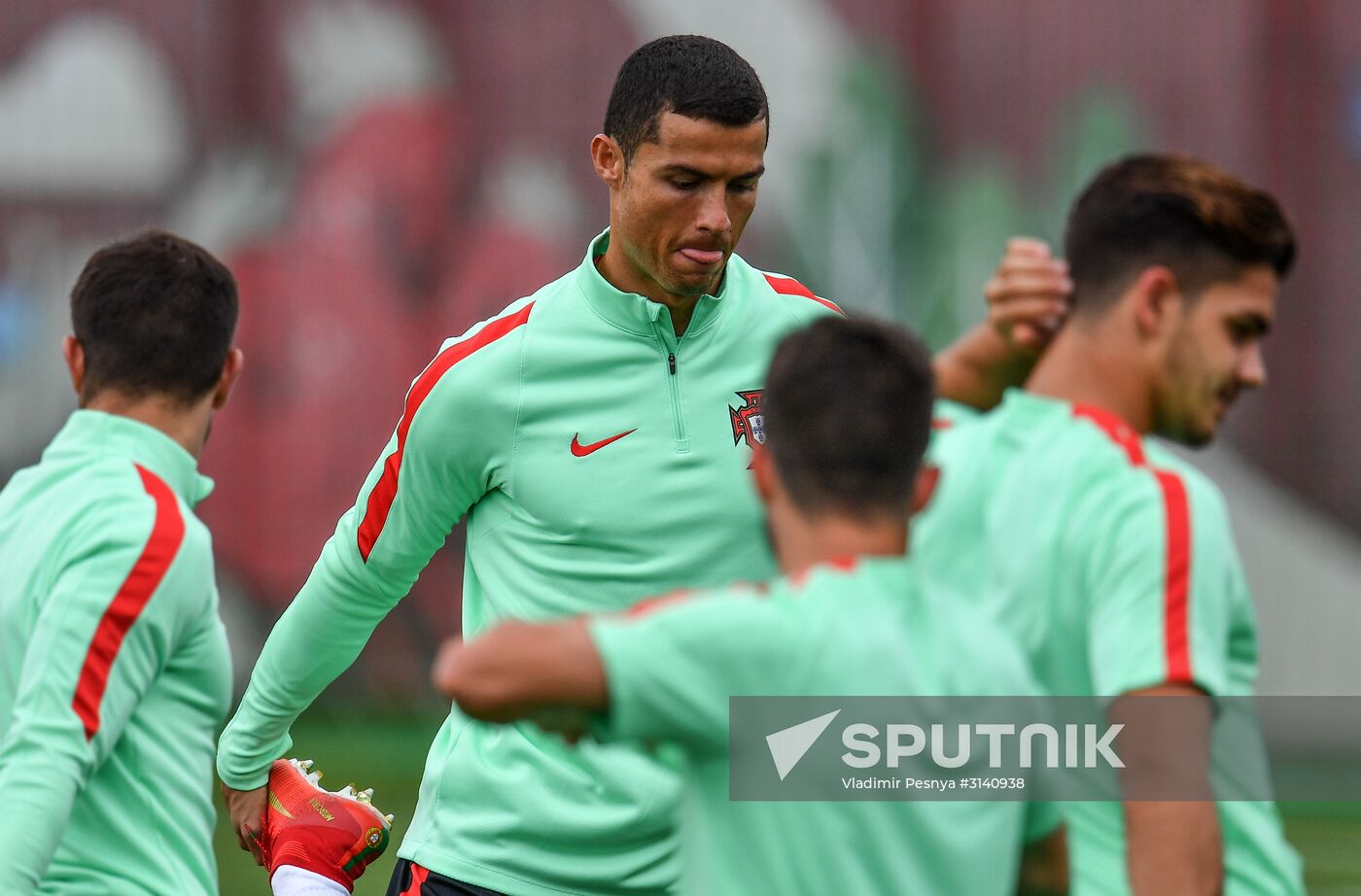 Football. 2017 FIFA Confederations Cup. Training session of Portugal’s national team