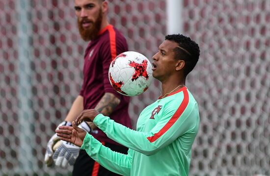 Football. 2017 FIFA Confederations Cup. Training session of Portugal’s national team