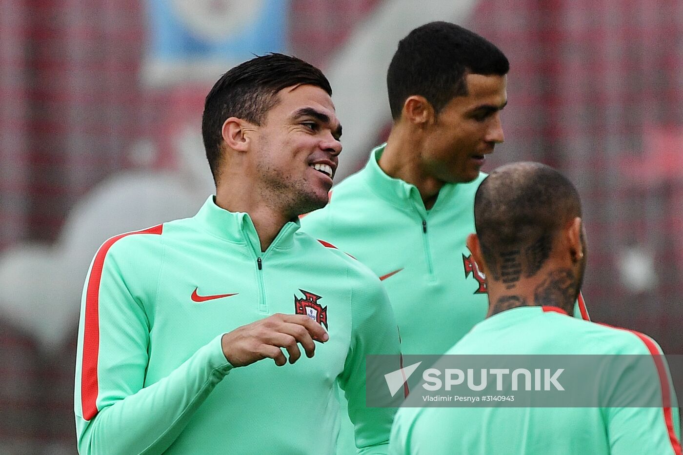 Football. 2017 FIFA Confederations Cup. Training session of Portugal’s national team