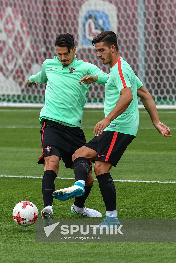 Football. 2017 FIFA Confederations Cup. Training session of Portugal’s national team