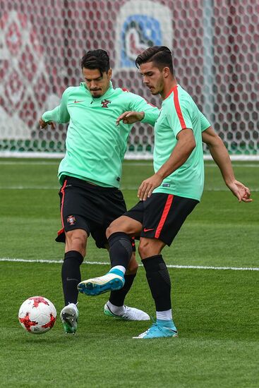 Football. 2017 FIFA Confederations Cup. Training session of Portugal’s national team