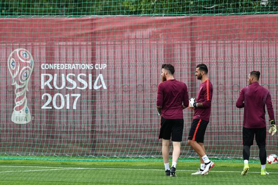 Football. 2017 FIFA Confederations Cup. Training session of Portugal’s national team