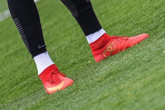 Football. 2017 FIFA Confederations Cup. Training session of Portugal’s national team