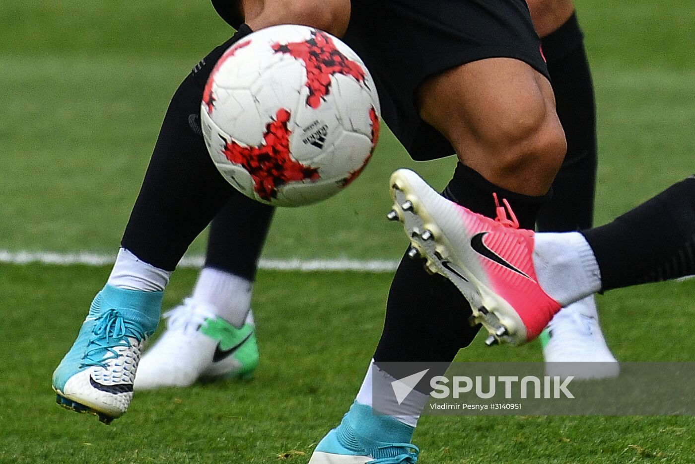 Football. 2017 FIFA Confederations Cup. Training session of Portugal’s national team