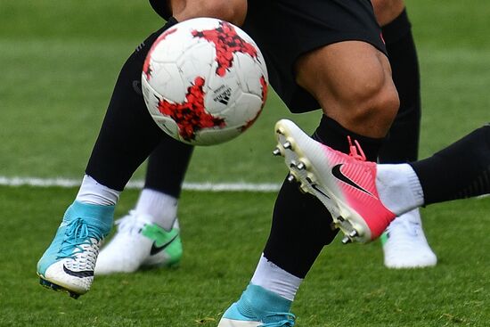 Football. 2017 FIFA Confederations Cup. Training session of Portugal’s national team