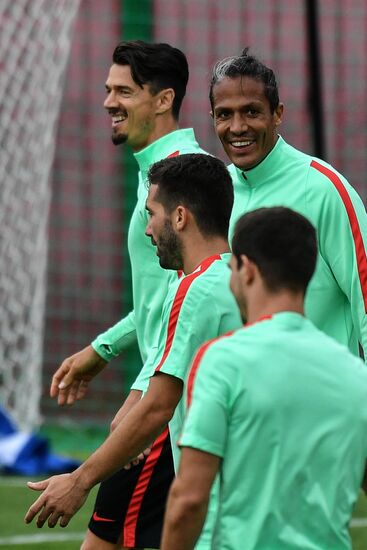 Football. 2017 FIFA Confederations Cup. Training session of Portugal’s national team