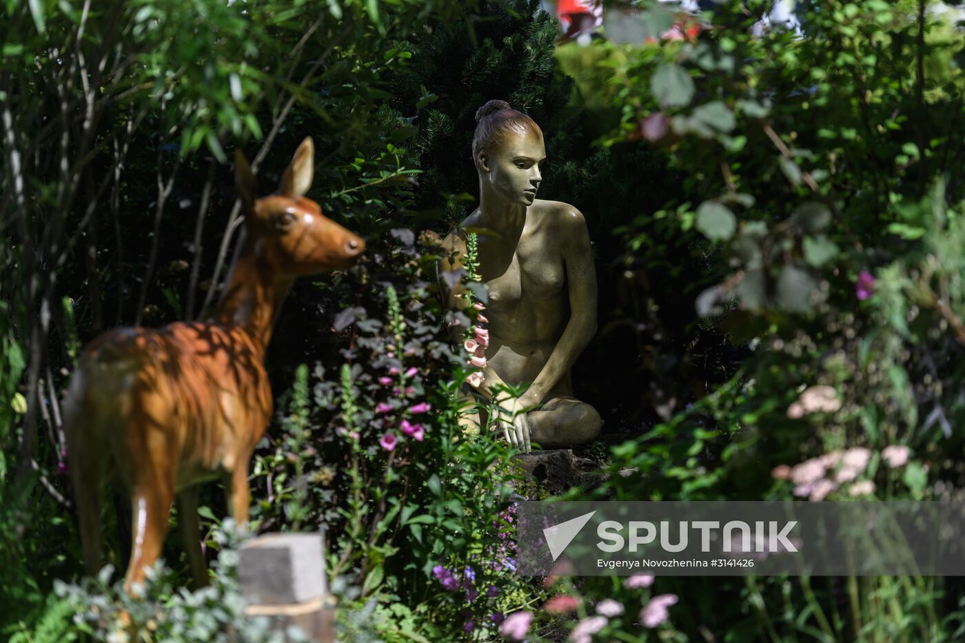 Sixth Moscow Flower Show in Muzeon Park