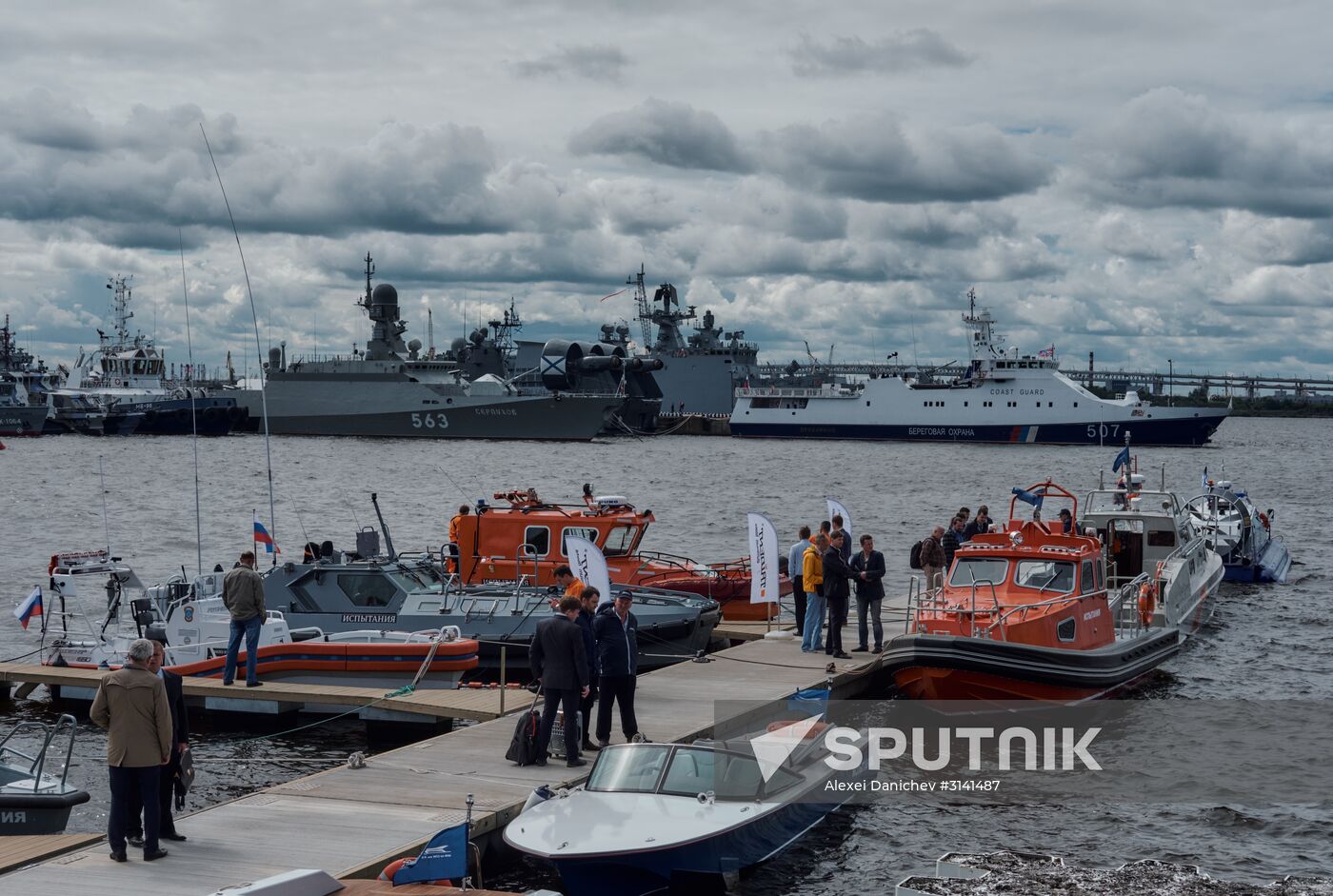 Opening of International Maritime Defence Show in St. Petersburg